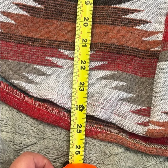 Teal & Red Southwestern Bomber Jacket - Picture 6 of 9